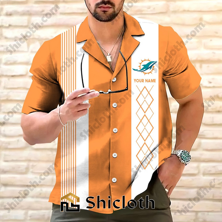 Personalized name Miami Dolphins Hawaiian Shirt 2025