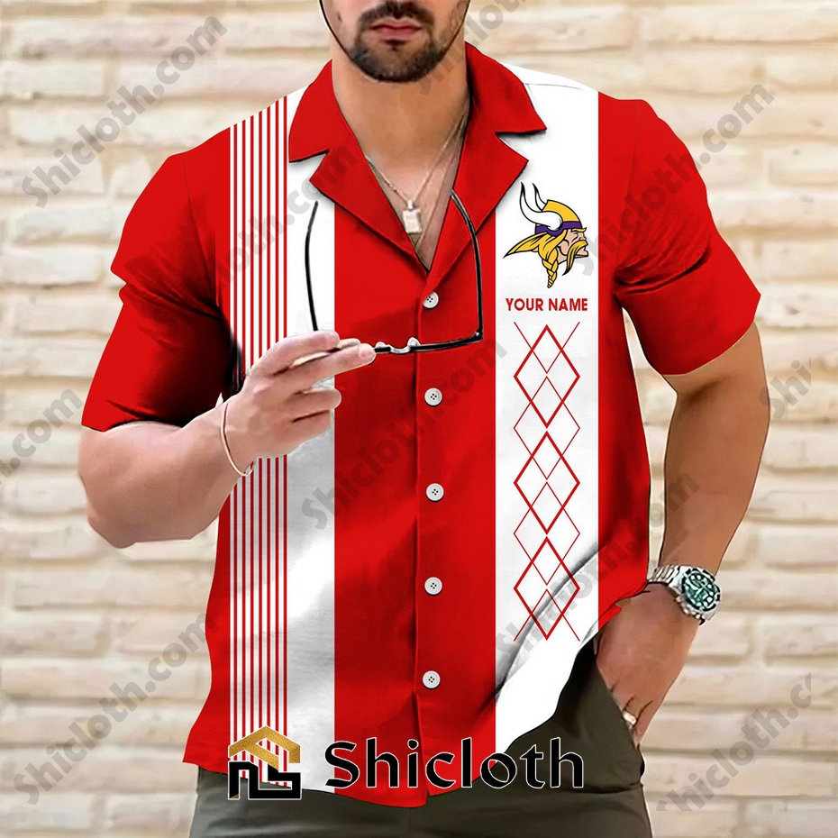 personalized name minnesota vikings hawaiian shirt 2025 2