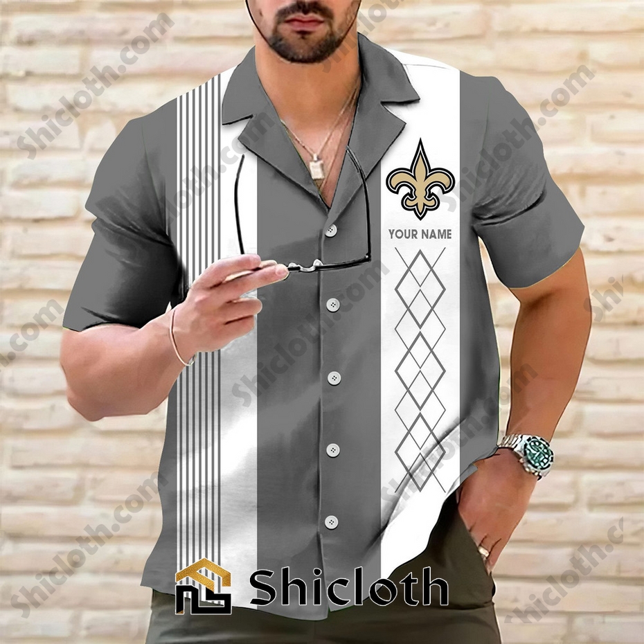 Personalized name New Orleans Saints Hawaiian Shirt 2025