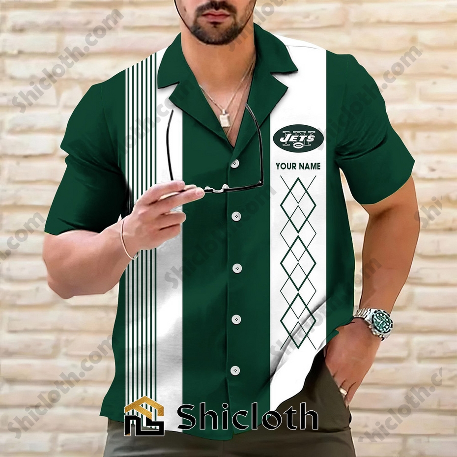 Personalized name New York Jets Hawaiian Shirt 2025