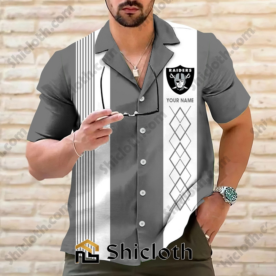 Personalized name Oakland Raiders Hawaiian Shirt 2025