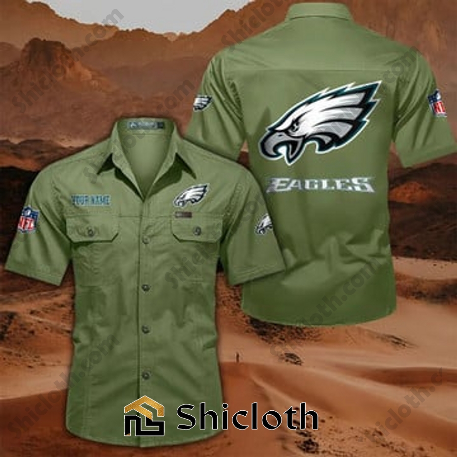 Personalized name Philadelphia Eagles Cargo Shirt