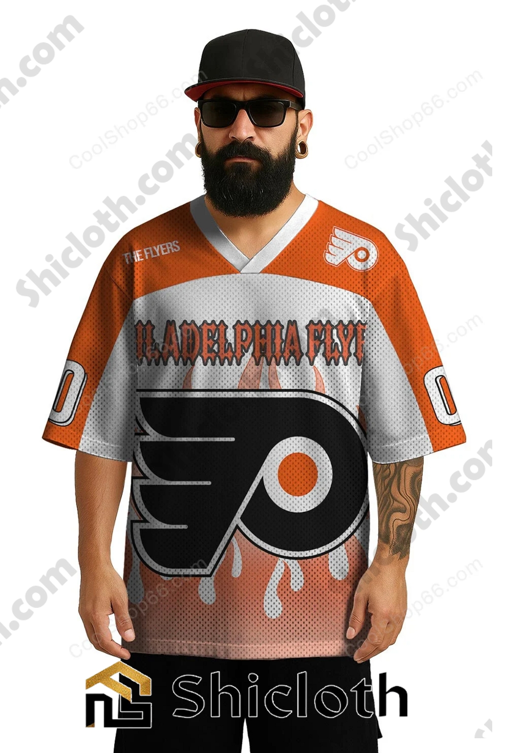 Personalized Name Number Philadelphia Flyers NHL Mesh Jersey