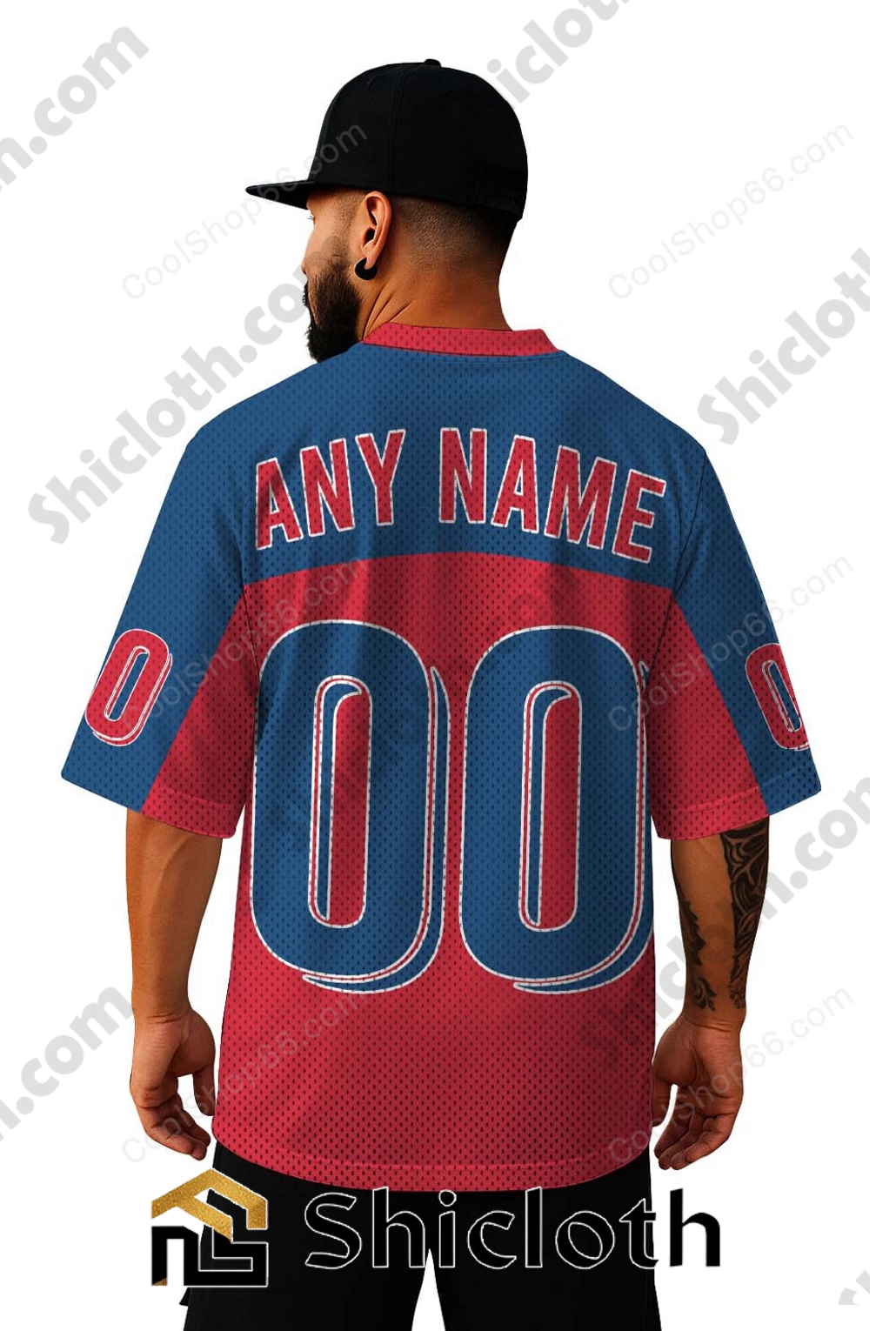 Alternative view of Custom Name And Number Philadelphia Phillies MLB Mesh Jersey