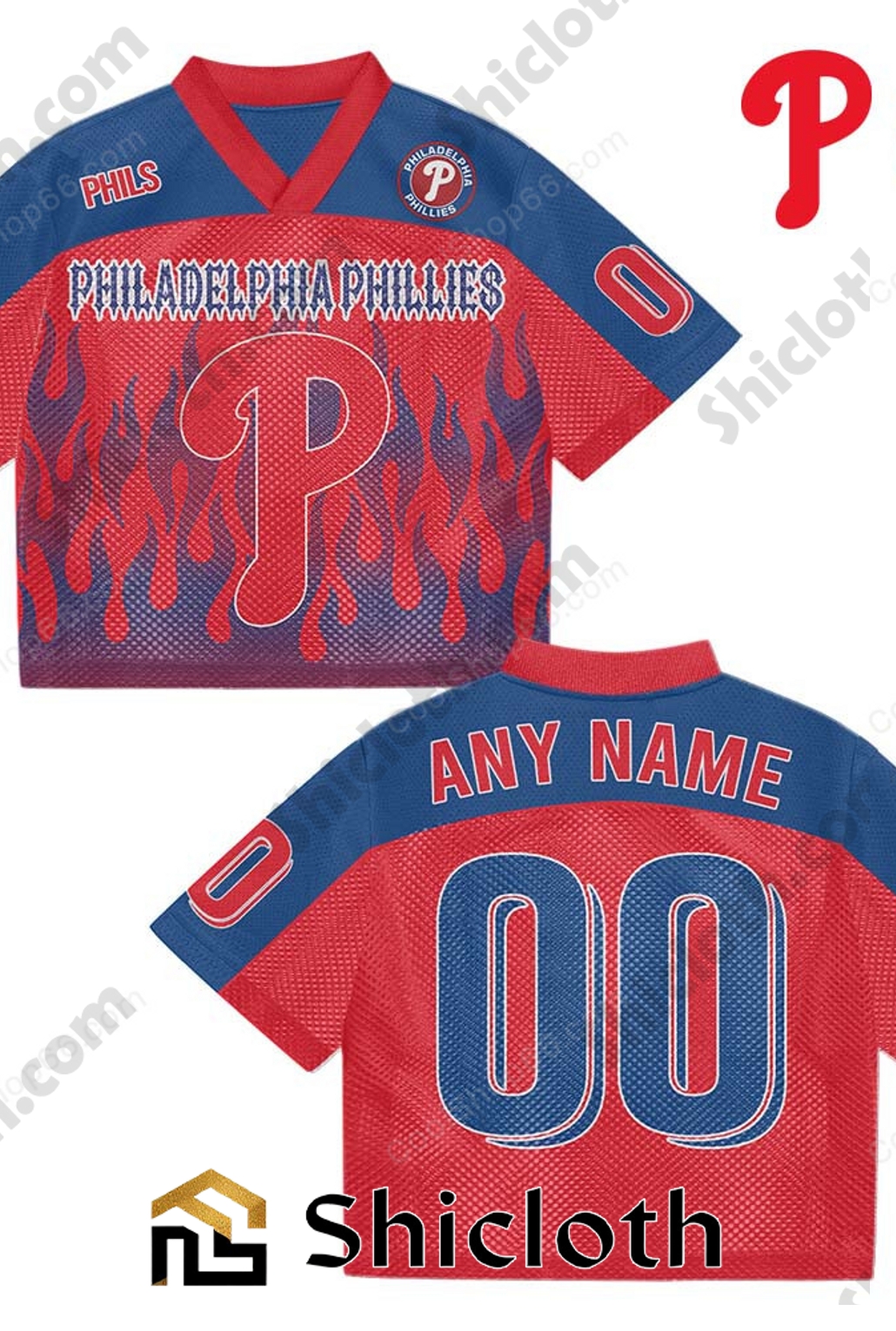 Custom Name And Number Philadelphia Phillies MLB Mesh Jersey 5 Custom Name And Number Philadelphia Phillies MLB Mesh Jersey - Image 5