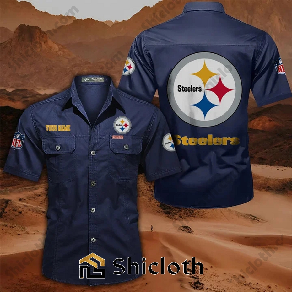 Personalized name Pittsburgh Steelers Cargo Shirt 3 Personalized name Pittsburgh Steelers Cargo Shirt - Image 3