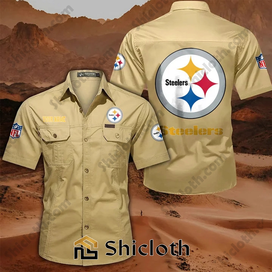 Personalized name Pittsburgh Steelers Cargo Shirt 6 Personalized name Pittsburgh Steelers Cargo Shirt - Image 6
