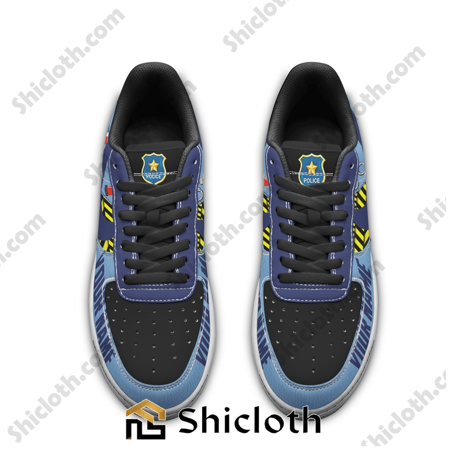 Police Custom Name Air Force Sneakers 3 Police Custom Name Air Force Sneakers - Image 3
