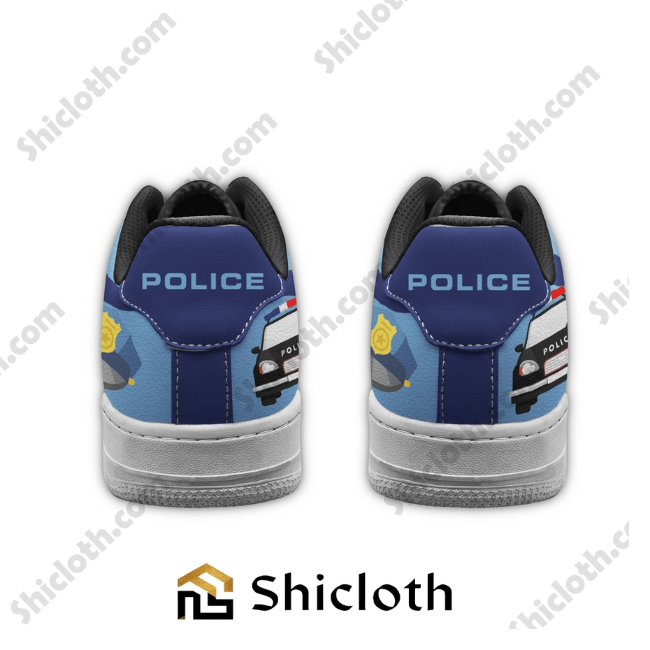 Police Custom Name Air Force Sneakers 4 Police Custom Name Air Force Sneakers - Image 4