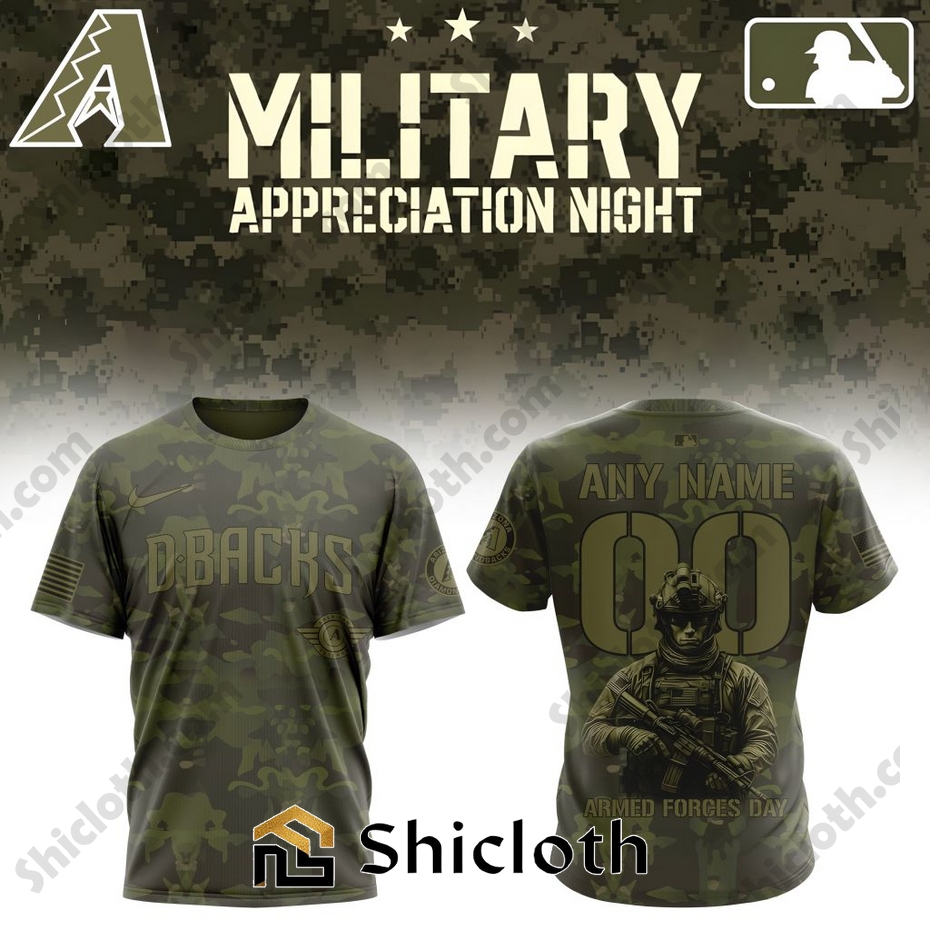 Premium Arizona Diamondbacks Military Appreciation Month Shirt