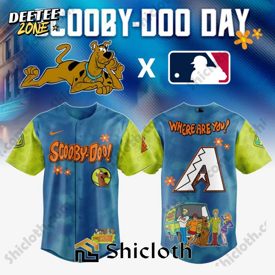 Premium Arizona Diamondbacks X Scooby-Doo Baseball Jersey