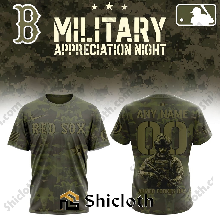 Premium Boston Red Sox Military Appreciation Month Shirt