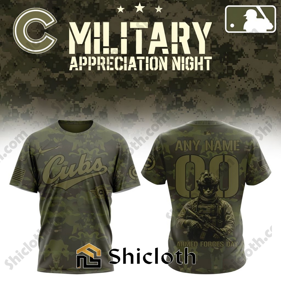 Premium Chicago Cubs Military Appreciation Month Shirt