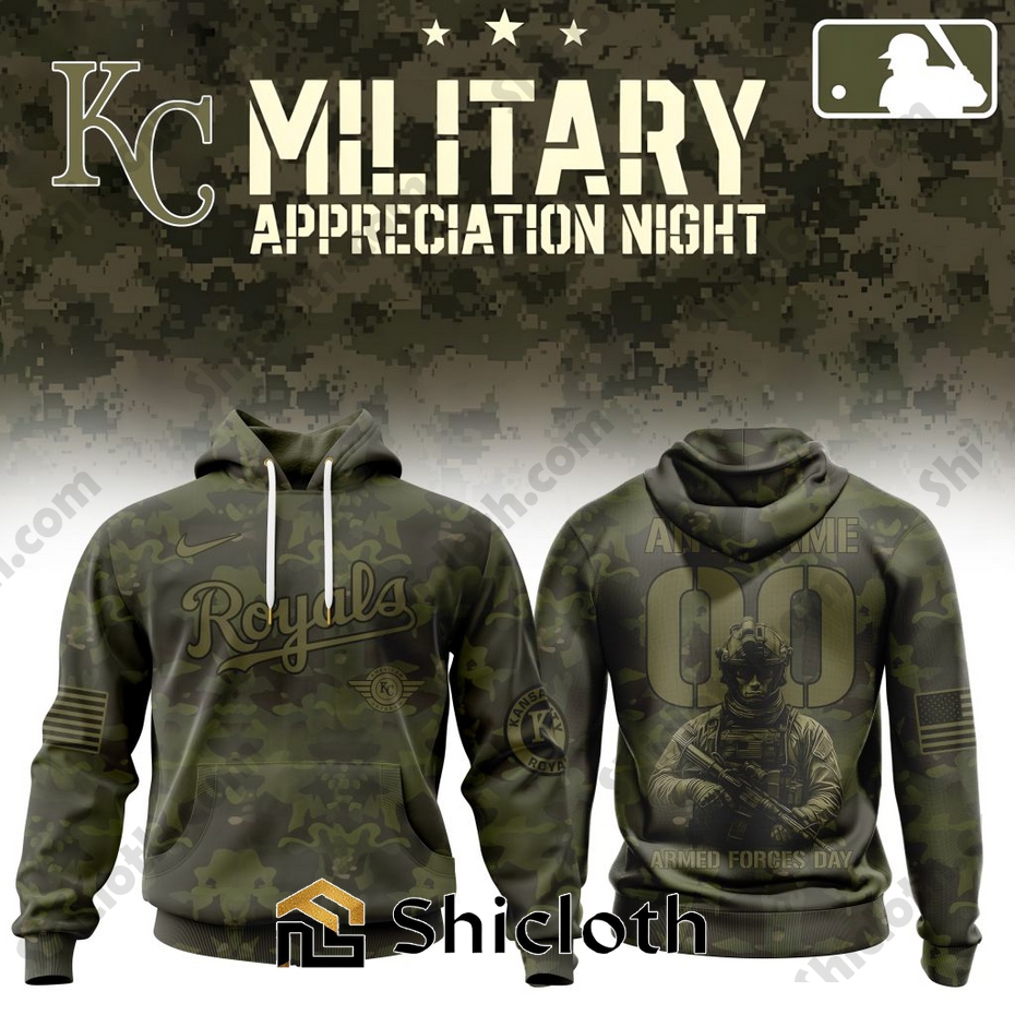 Alternative view of Premium Kansas City Royals Military Appreciation Month Shirt