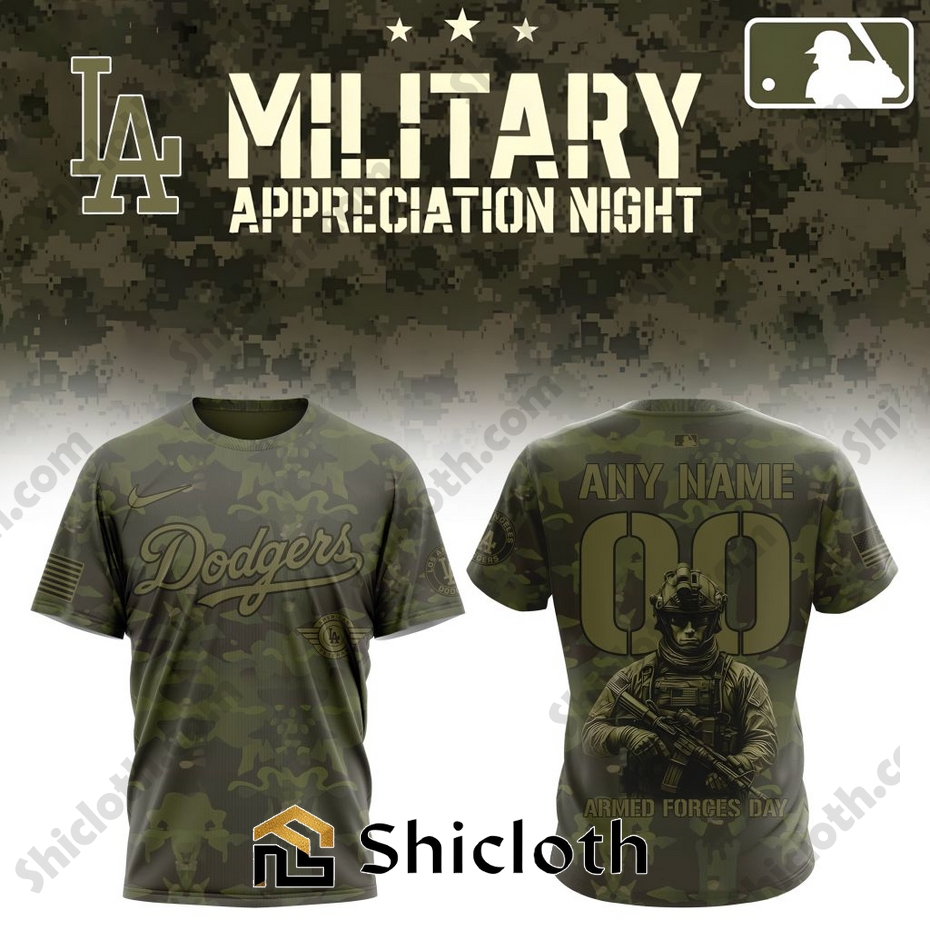 Premium Los Angeles Dodgers Military Appreciation Month Shirt