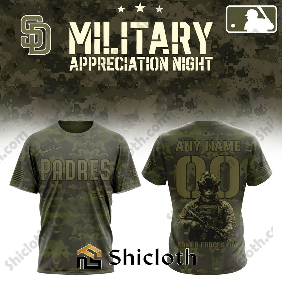 Premium San Diego Padres Military Appreciation Month Hoodie Shirt