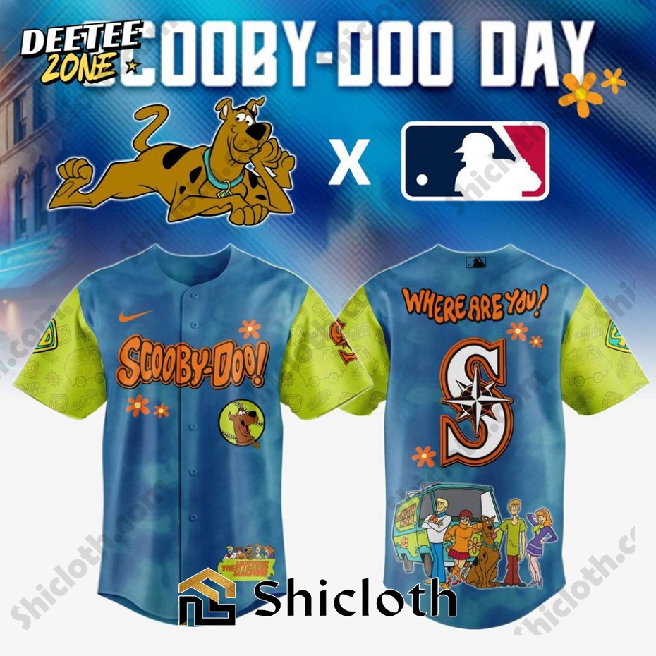 Premium Seattle Mariners X Scooby-Doo Baseball Jersey