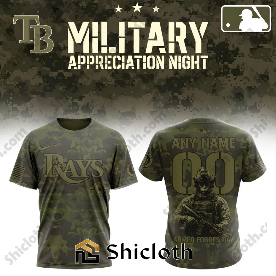 Premium Tampa Bay Rays Military Appreciation Month Hoodie Shirt
