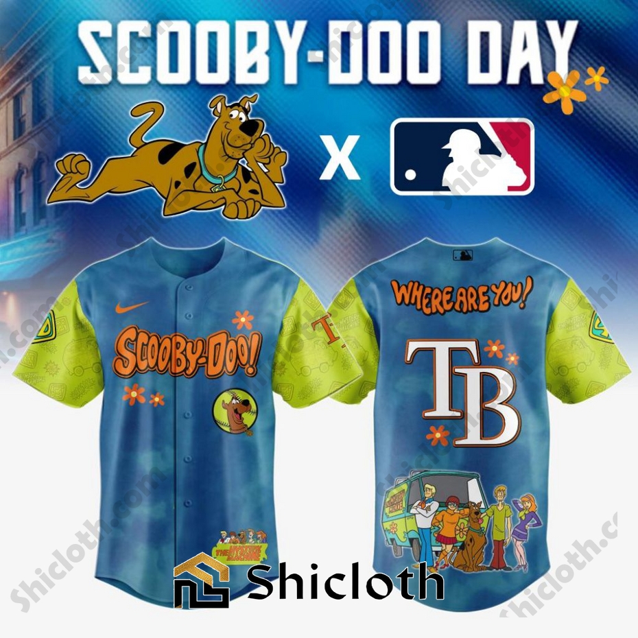 Premium Tampa Bay Rays X Scooby-Doo Baseball Jersey