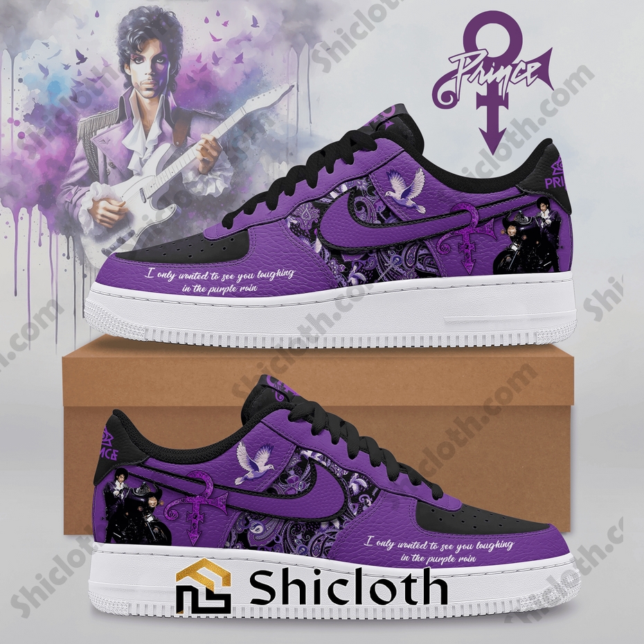 Prince Purple Rain Air Force Shoes