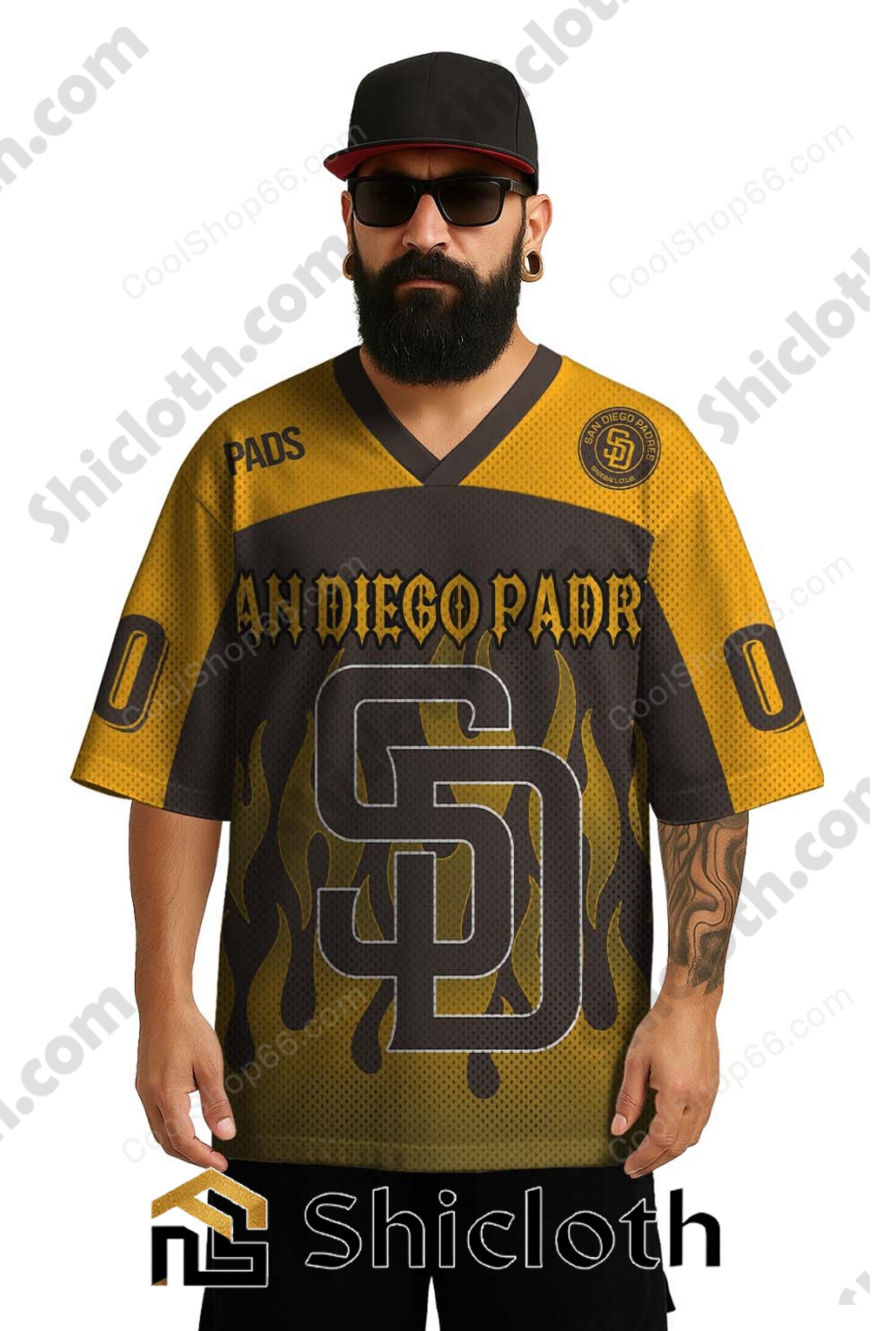 Custom Name And Number San Diego Padres MLB Mesh Jersey