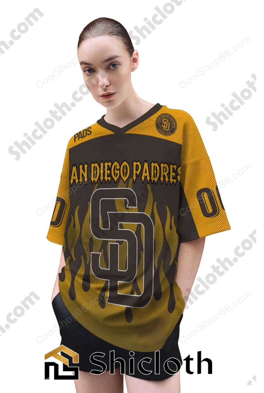 Custom Name And Number San Diego Padres MLB Mesh Jersey 3 Custom Name And Number San Diego Padres MLB Mesh Jersey - Image 3
