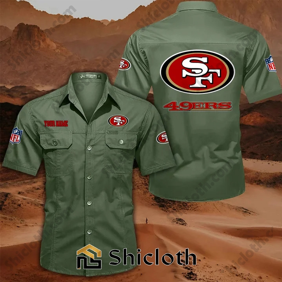 Alternative view of Personalized name San Francisco 49ers Cargo Shirt