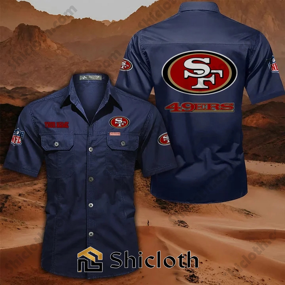 Personalized name San Francisco 49ers Cargo Shirt 6 Personalized name San Francisco 49ers Cargo Shirt - Image 6