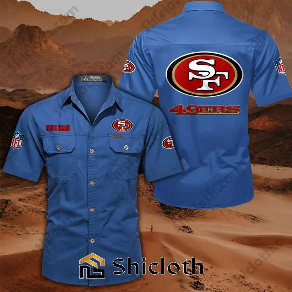 Personalized name San Francisco 49ers Cargo Shirt 7 Personalized name San Francisco 49ers Cargo Shirt - Image 7