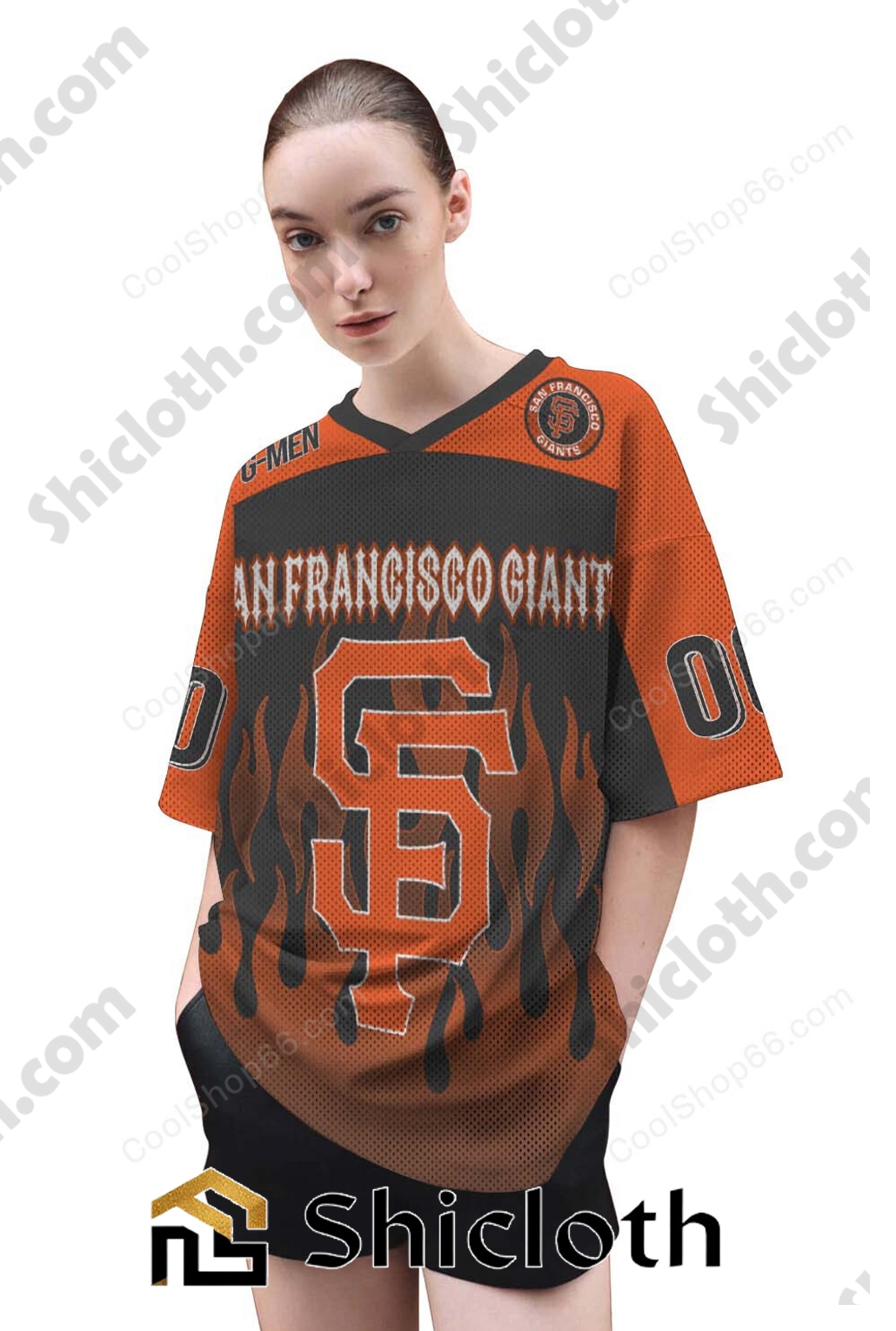 Custom Name And Number San Francisco Giants MLB Mesh Jersey 3 Custom Name And Number San Francisco Giants MLB Mesh Jersey - Image 3