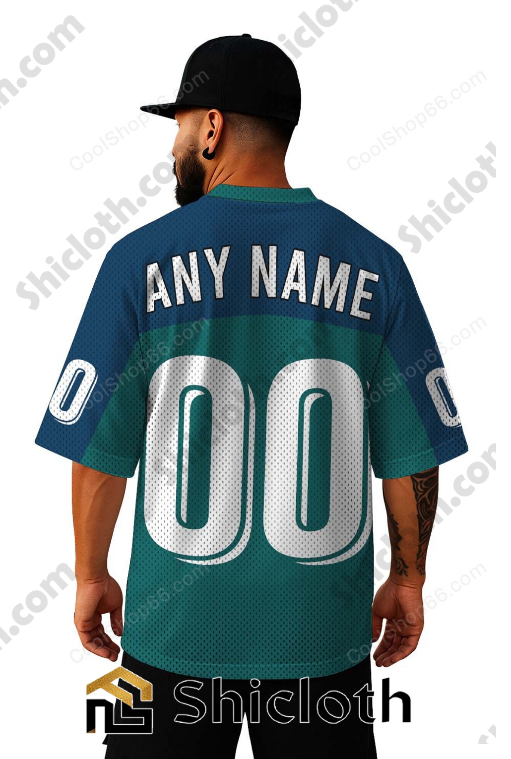 Alternative view of Custom Name And Number Seattle Mariners MLB Mesh Jersey