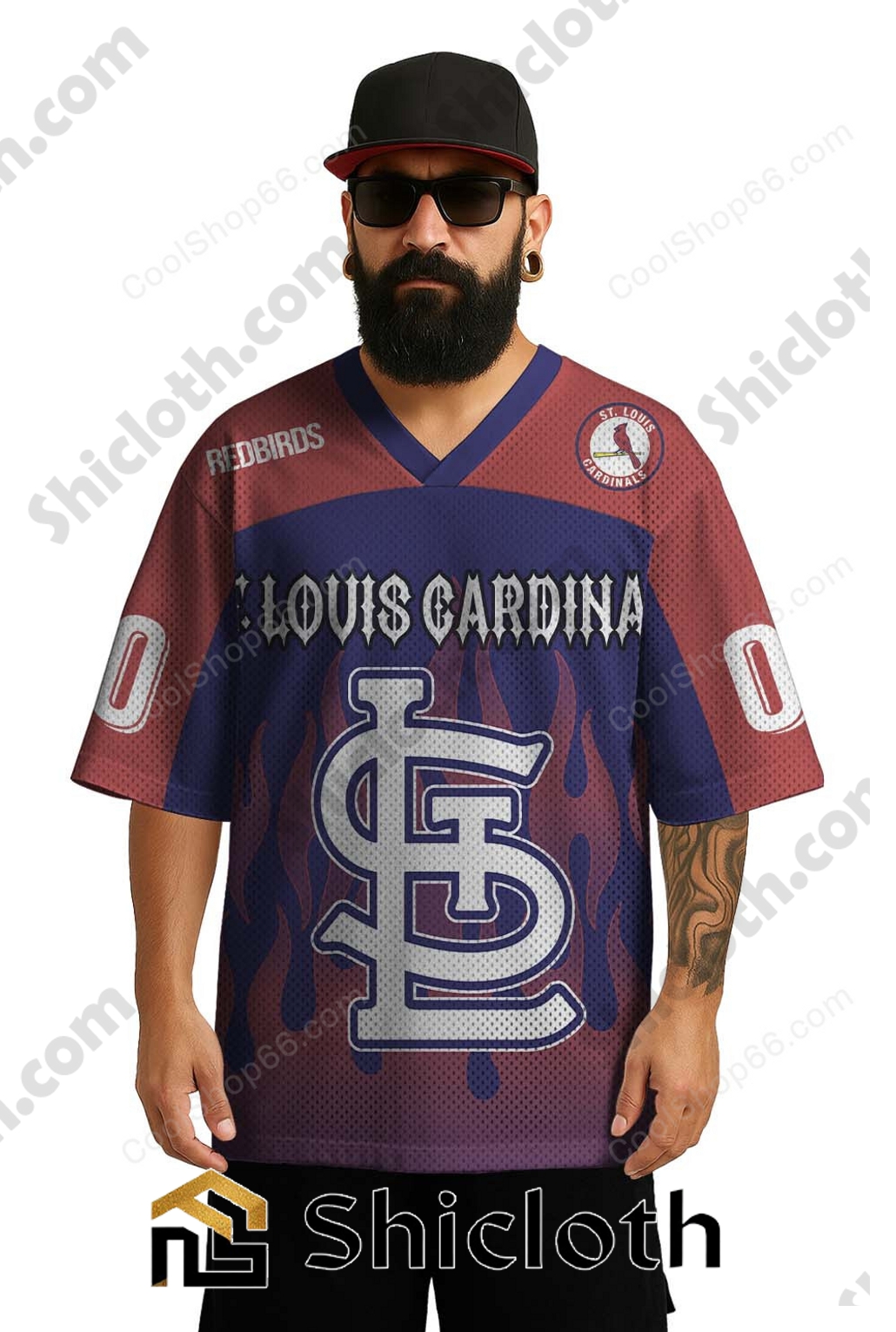 Custom Name And Number St. Louis Cardinals MLB Mesh Jersey