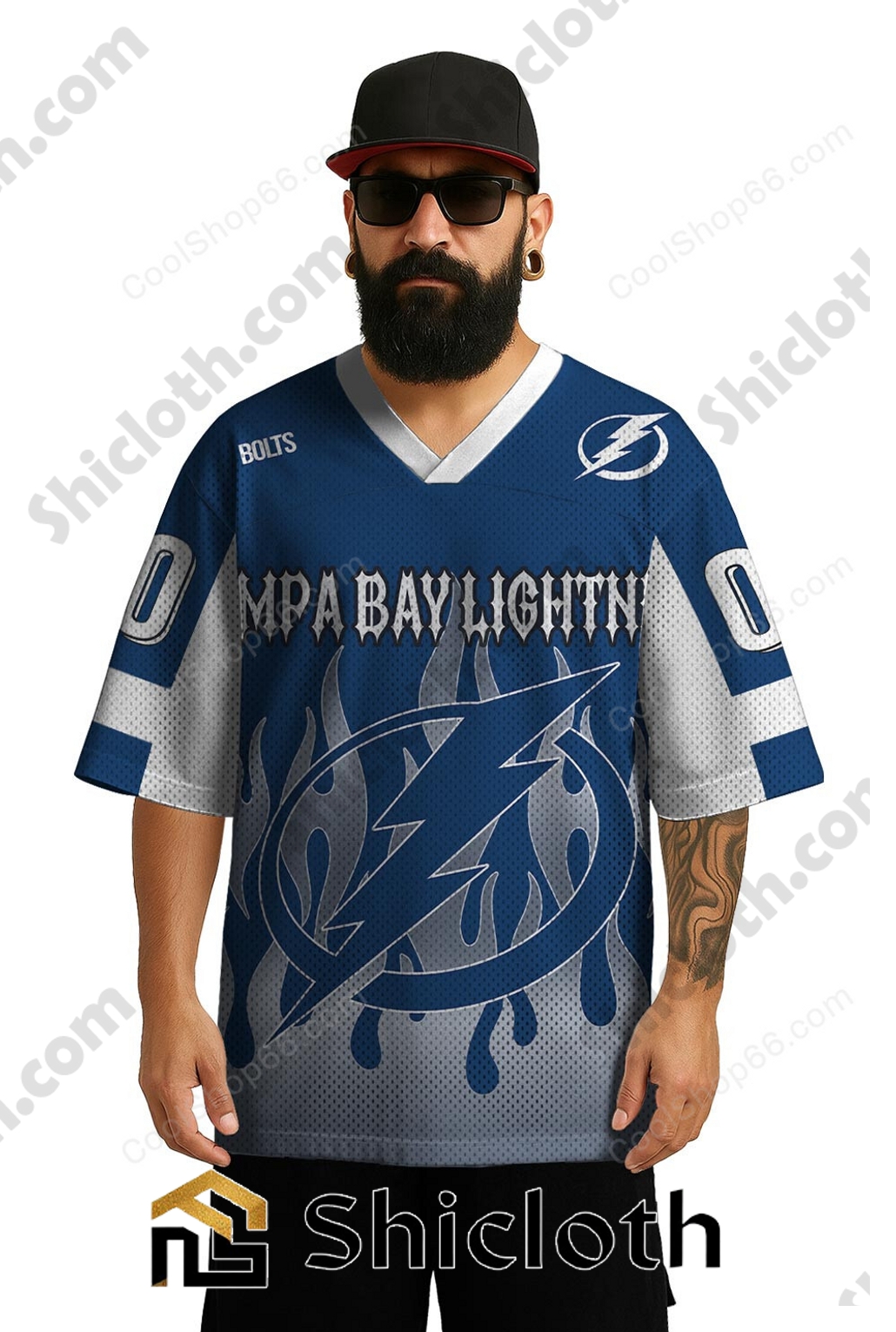 Personalized Name Number Tampa Bay Lightning NHL Mesh Jersey