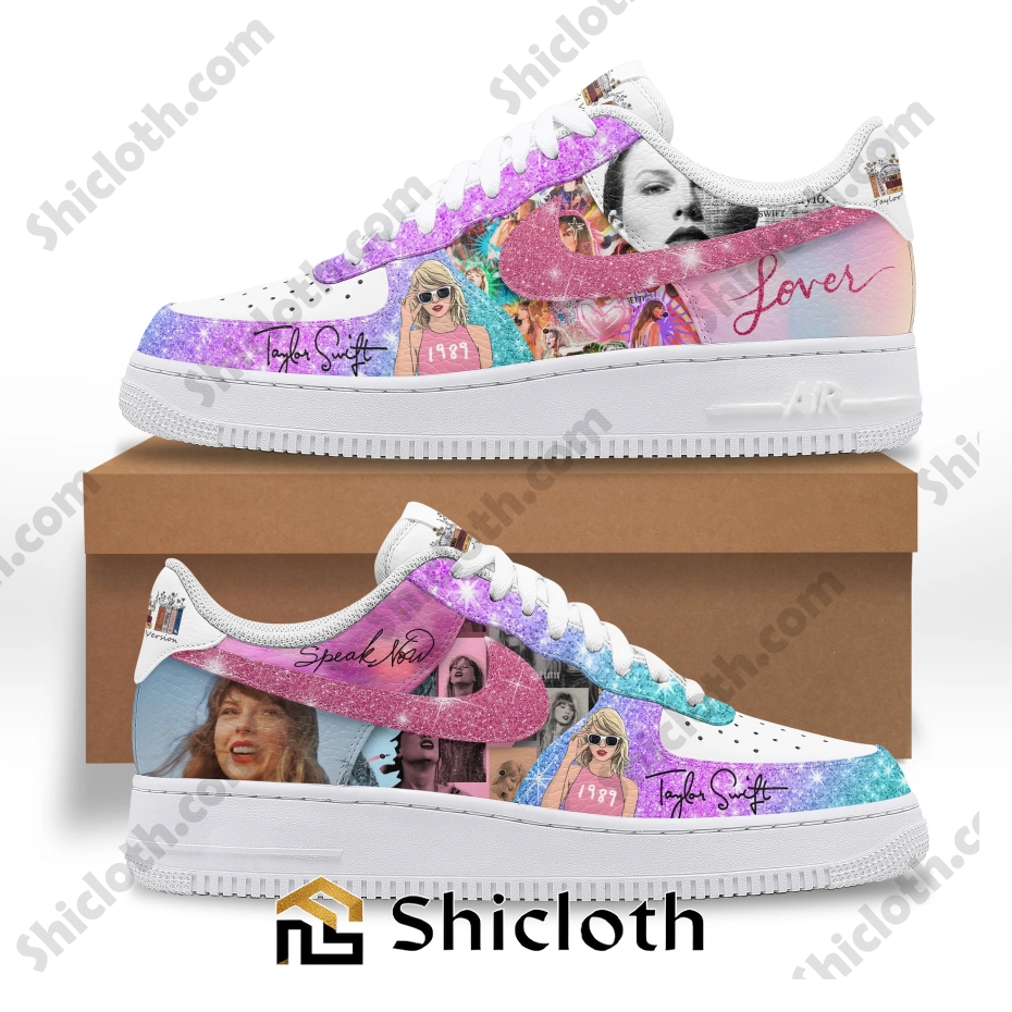 Taylor Swift And Travis Kelce Engaged Lover Air Force Sneakers 3 Taylor Swift And Travis Kelce Engaged Lover Air Force Sneakers - Image 3