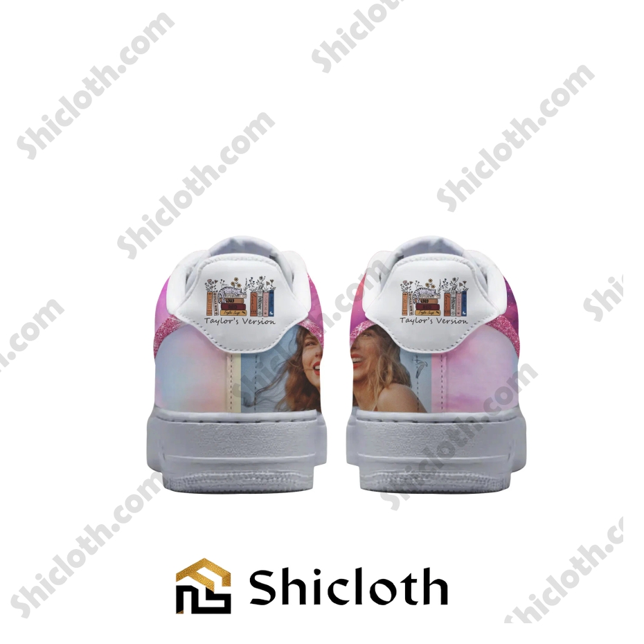 Taylor Swift And Travis Kelce Engaged Lover Air Force Sneakers 5 Taylor Swift And Travis Kelce Engaged Lover Air Force Sneakers - Image 5