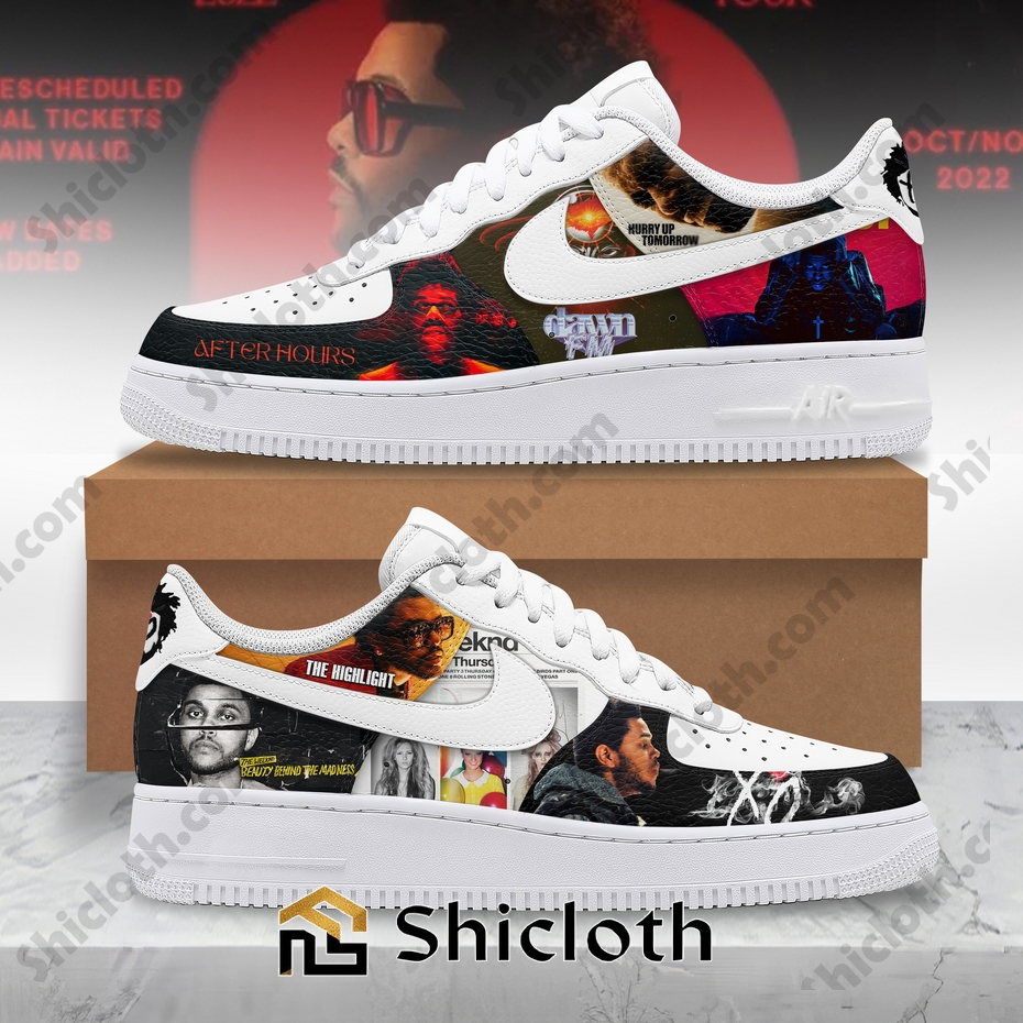 The Weeknd Albums Air Force Sneakers