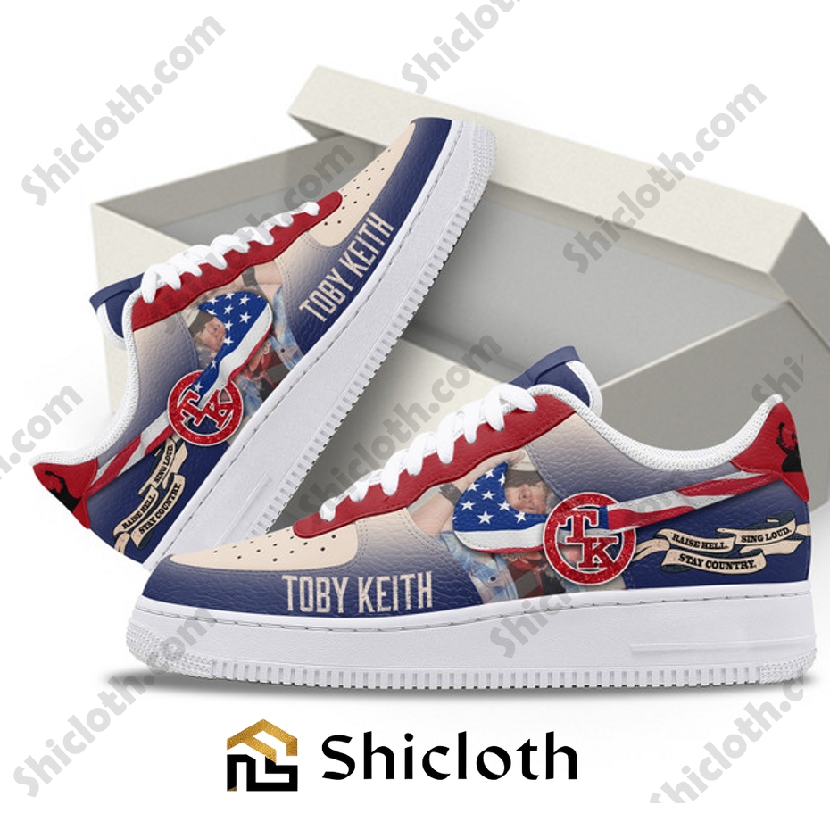 Toby Keith Nike Air Force 1 Sneakers 4 Toby Keith Nike Air Force 1 Sneakers - Image 4