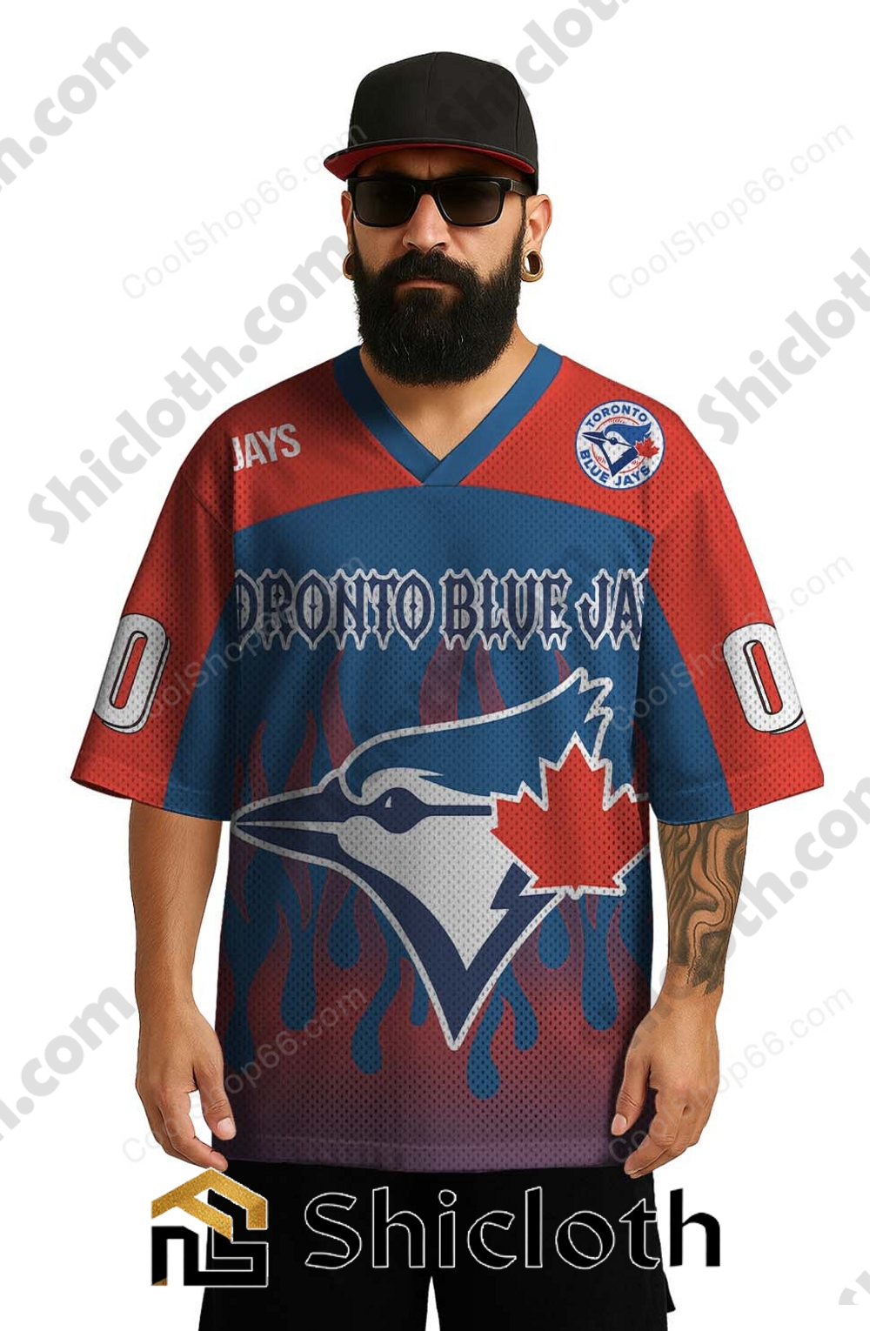 Custom Name And Number Toronto Blue Jays MLB Mesh Jersey