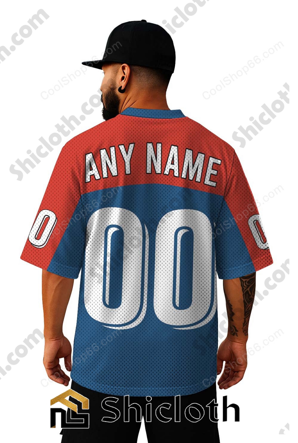 Alternative view of Custom Name And Number Toronto Blue Jays MLB Mesh Jersey