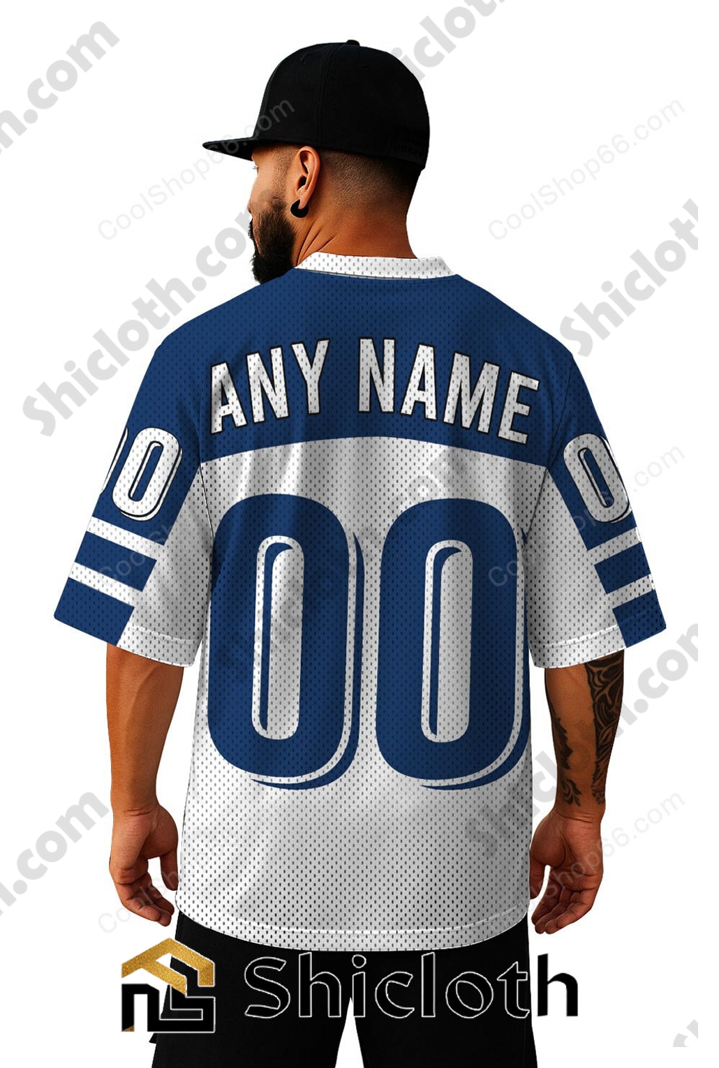 Alternative view of Personalized Name Number Toronto Maple Leafs NHL Mesh Jersey