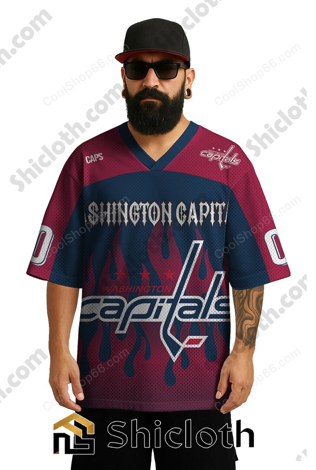 Personalized Name Number Washington Capitals NHL Mesh Jersey