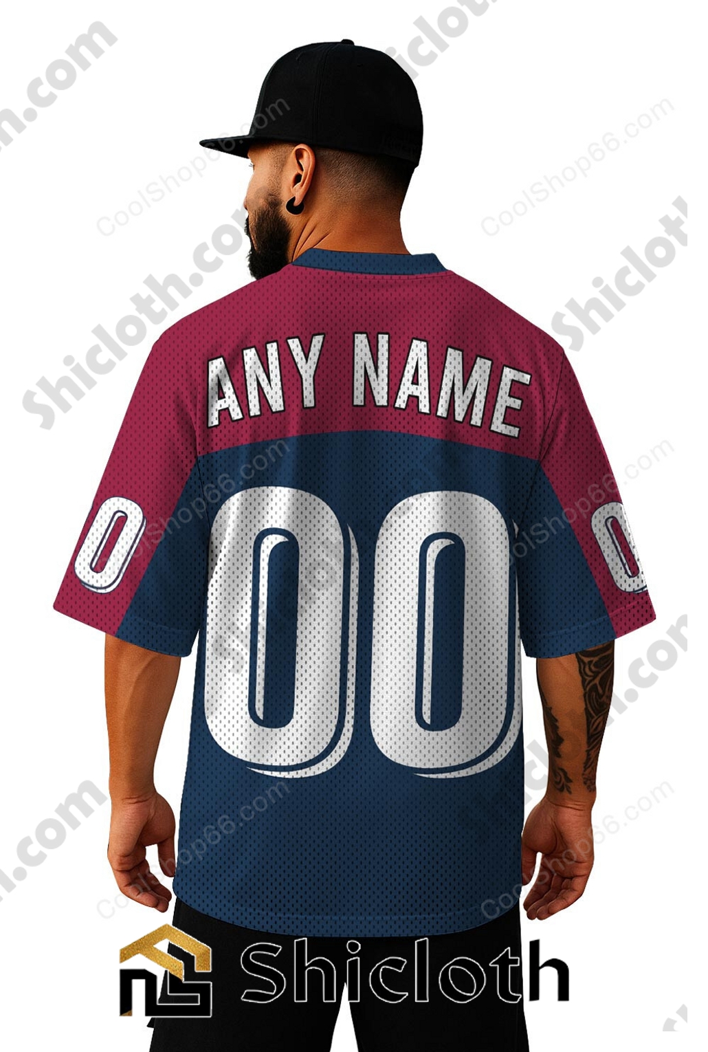 Alternative view of Personalized Name Number Washington Capitals NHL Mesh Jersey