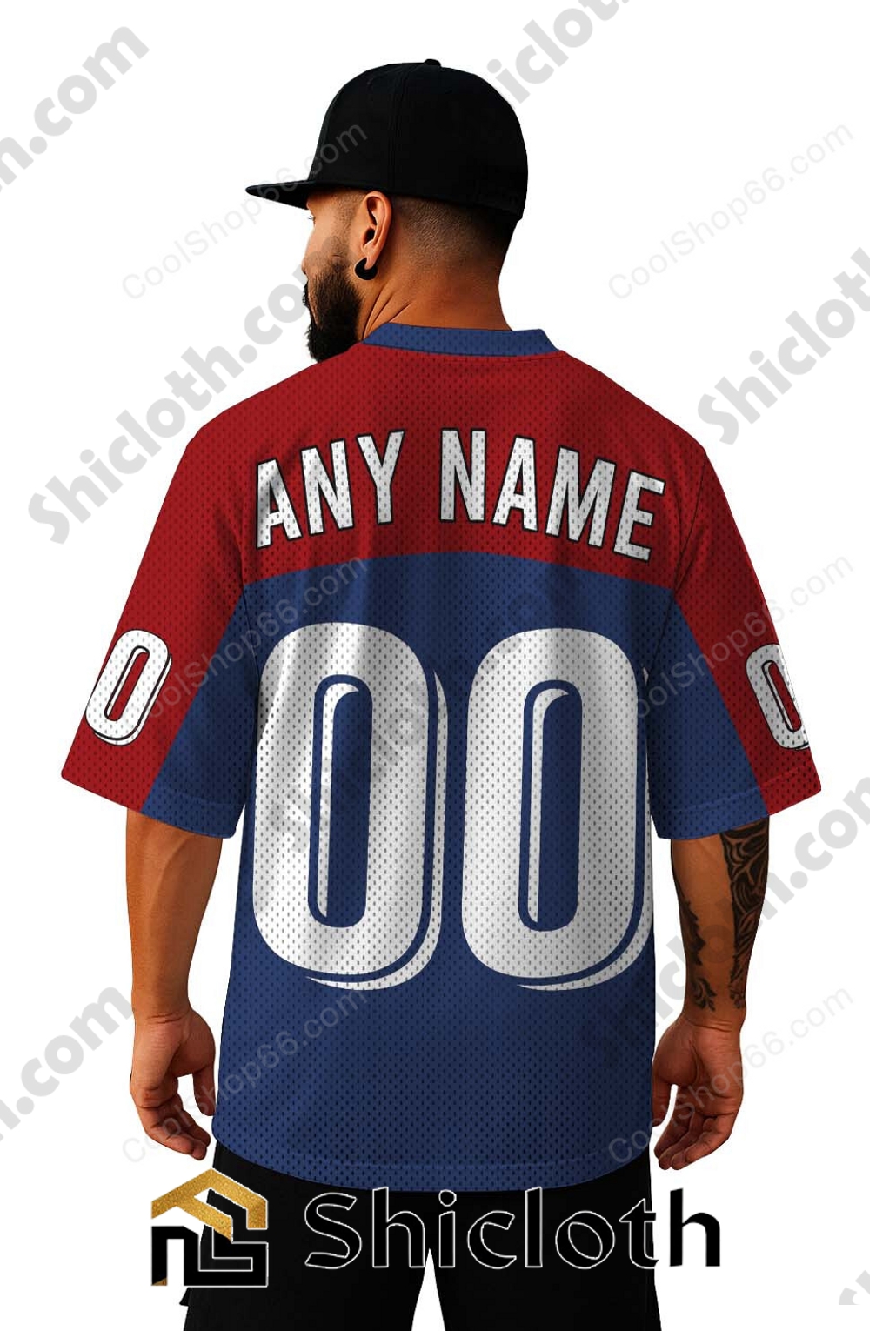 Alternative view of Custom Name And Number Washington Nationals MLB Mesh Jersey
