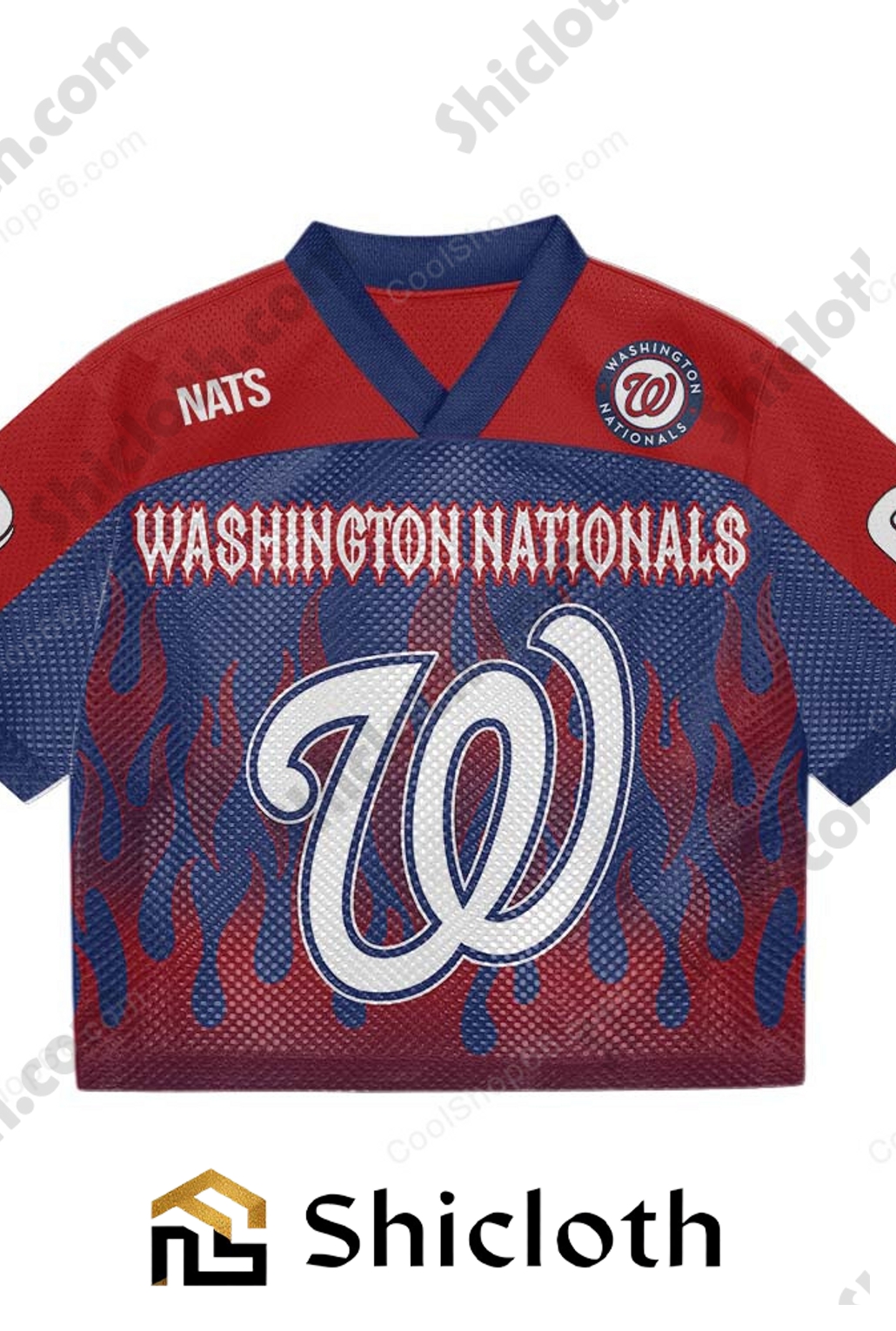 Custom Name And Number Washington Nationals MLB Mesh Jersey 5 Custom Name And Number Washington Nationals MLB Mesh Jersey - Image 5