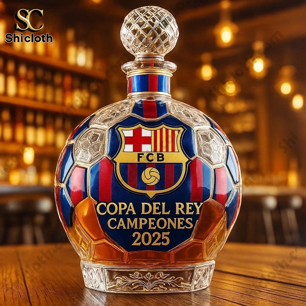 Botella de Whisky del Barcelona – Campeón de la Copa del Rey 2025