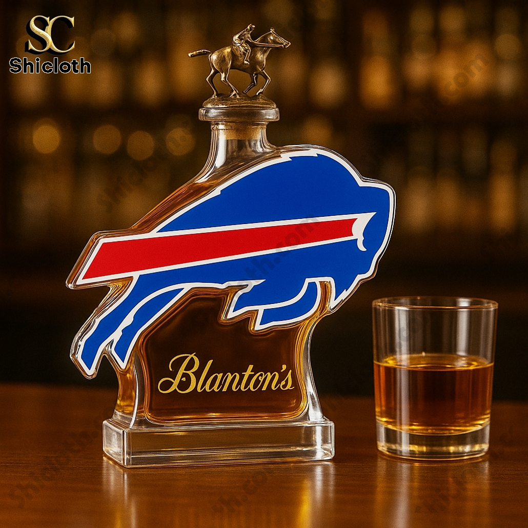Buffalo Bills Crown Royal Whiskey Bottle 3 Buffalo Bills Crown Royal Whiskey Bottle - Image 3