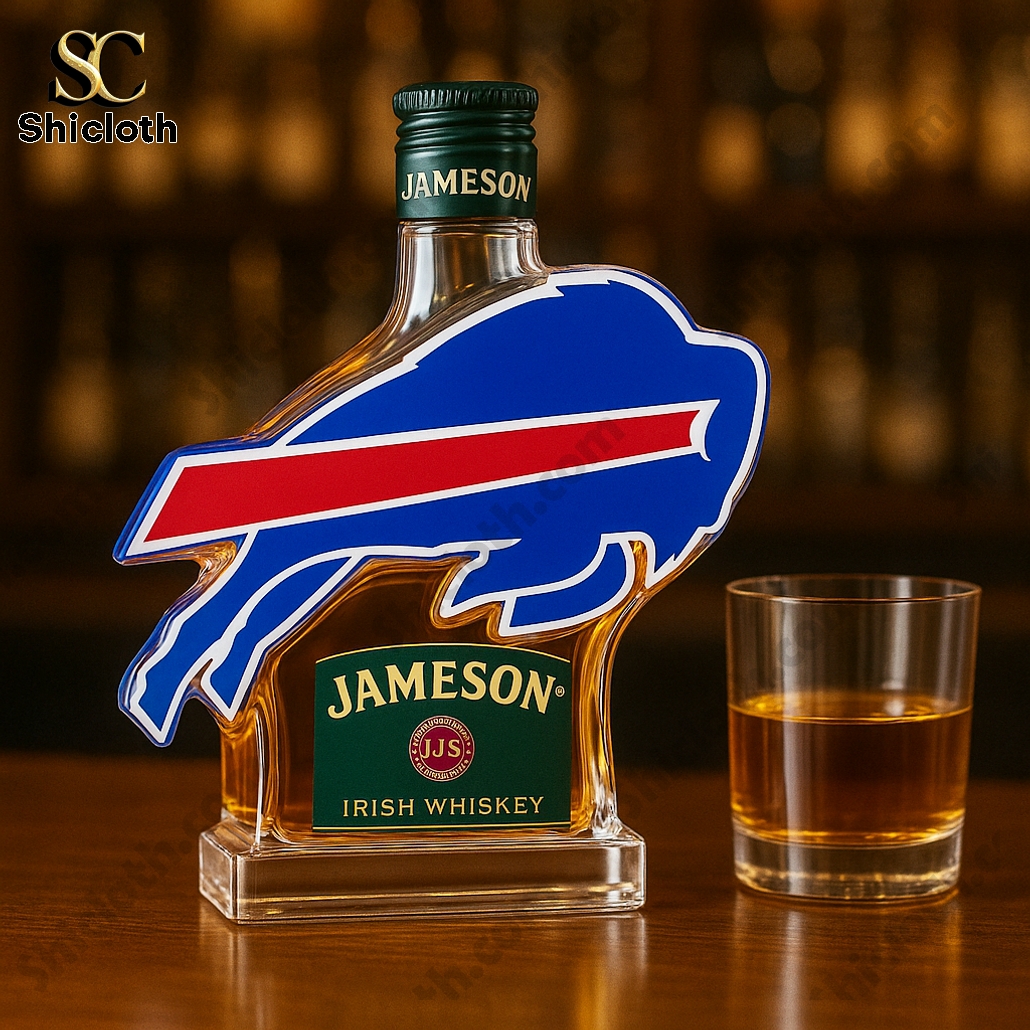 Buffalo Bills Crown Royal Whiskey Bottle 6 Buffalo Bills Crown Royal Whiskey Bottle - Image 6