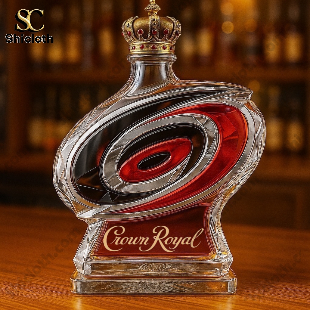 Carolina Hurricanes NHL Crown Royal Whiskey Bottle