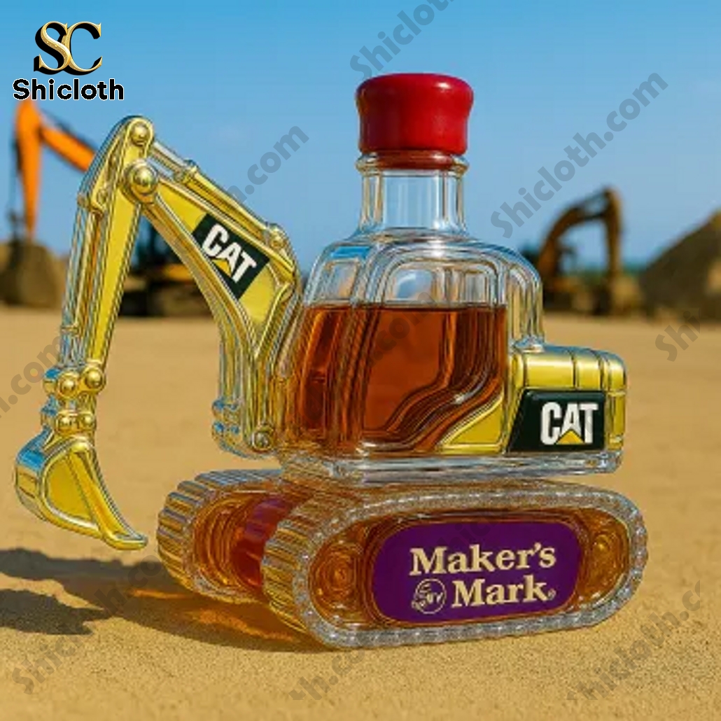Caterpillar Excavator Crown Royal Whiskey Bottle 4 Caterpillar Excavator Crown Royal Whiskey Bottle - Image 4