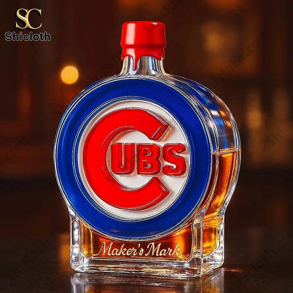 Chicago Cubs Crown Royal Whiskey Bottle 3 Chicago Cubs Crown Royal Whiskey Bottle - Image 3